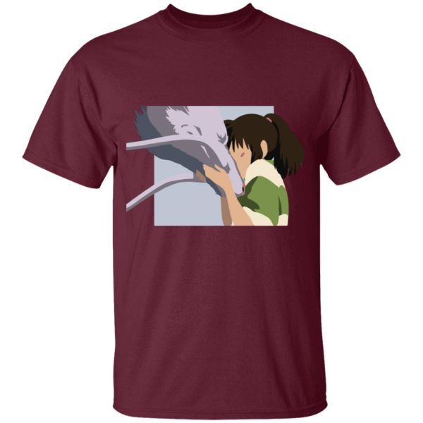 Boh Spirited Away - Spirited Away Haku and Chihiro Graphic T Shirt for Kid-Boh Spirited Away