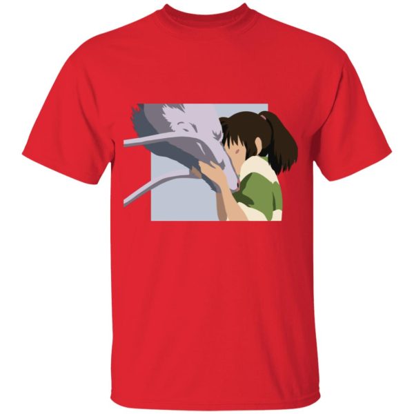 Boh Spirited Away - Spirited Away Haku and Chihiro Graphic T Shirt for Kid-Boh Spirited Away