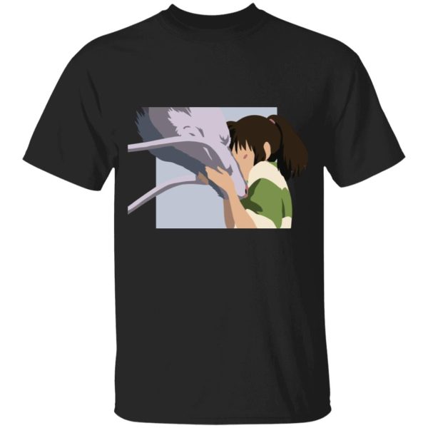 Boh Spirited Away - Spirited Away Haku and Chihiro Graphic T Shirt for Kid-Boh Spirited Away