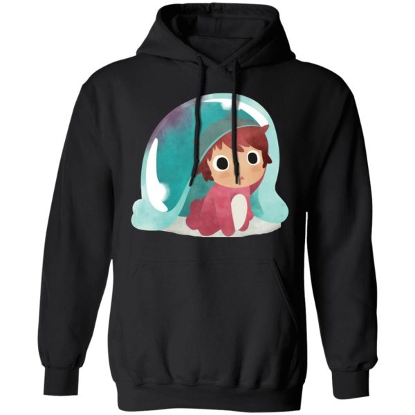 Ponyo Cast - Ponyo Water Color Hoodie-Apparel, Hoodie, ponyo, Ponyo Cast