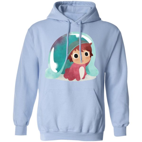 Ponyo Cast - Ponyo Water Color Hoodie-Apparel, Hoodie, ponyo, Ponyo Cast