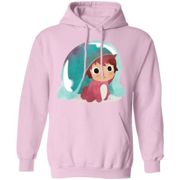 Ponyo Cast - Ponyo Water Color Hoodie-Apparel, Hoodie, ponyo, Ponyo Cast