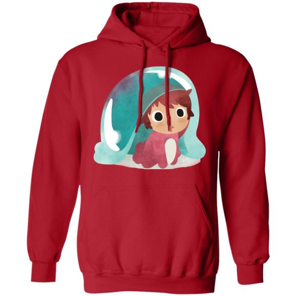 Ponyo Cast - Ponyo Water Color Hoodie-Apparel, Hoodie, ponyo, Ponyo Cast