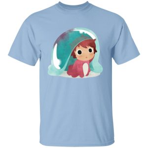 Ponyo Mom - Ponyo Water Color T Shirt-Apparel, ponyo, Ponyo Mom, Tshirt