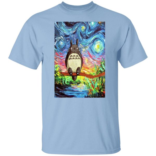 Tom Totoro Concrete - Totoro Starry Night T Shirt-Tom Totoro Concrete