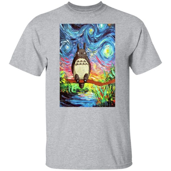 Tom Totoro Concrete - Totoro Starry Night T Shirt-Tom Totoro Concrete