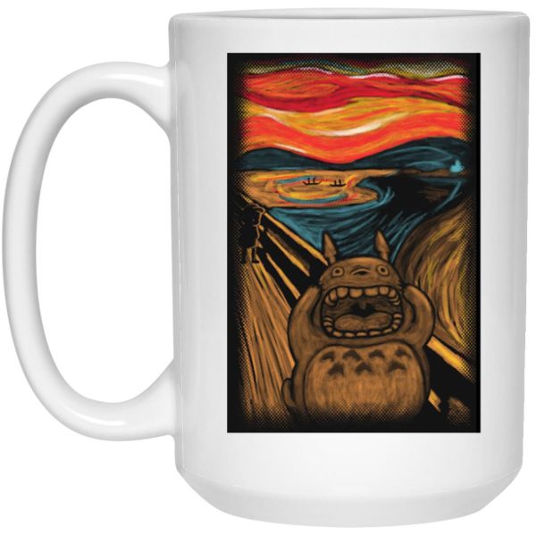 Totoro Restaurant - Totoro cover The Scream Mug-Totoro Restaurant