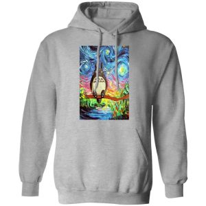 Totoro Concrete Facebook - Totoro Starry Night Hoodie-Totoro Concrete Facebook