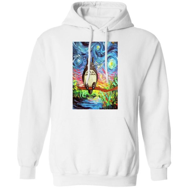 Totoro Concrete Facebook - Totoro Starry Night Hoodie-Totoro Concrete Facebook