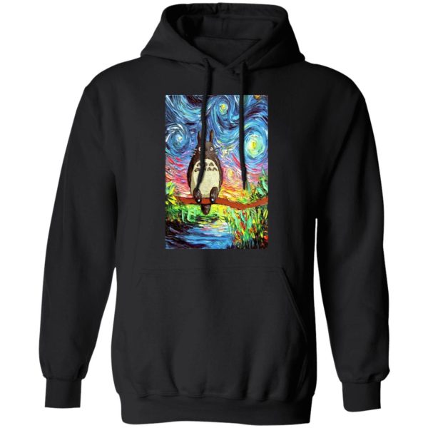 Totoro Concrete Facebook - Totoro Starry Night Hoodie-Totoro Concrete Facebook