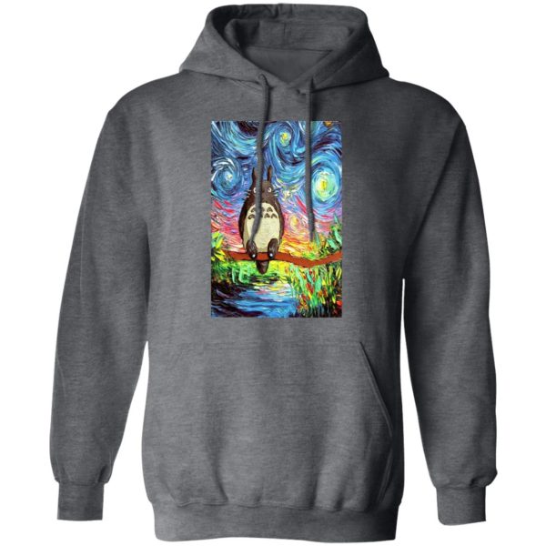 Totoro Concrete Facebook - Totoro Starry Night Hoodie-Totoro Concrete Facebook