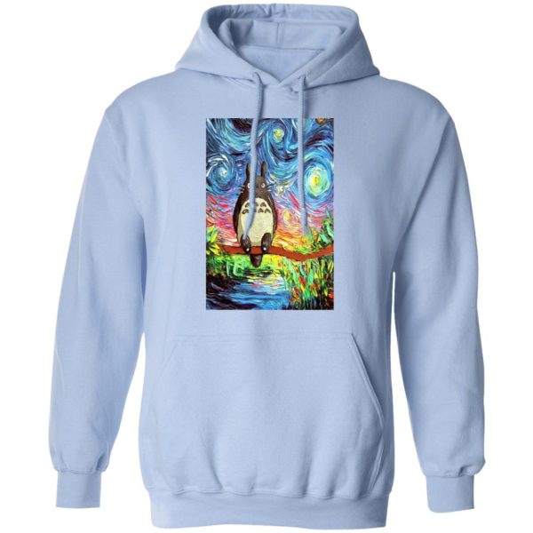 Totoro Concrete Facebook - Totoro Starry Night Hoodie-Totoro Concrete Facebook