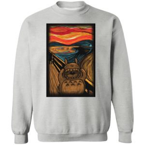 Totoro Poster - Totoro cover The Scream Sweatshirt-Totoro Poster