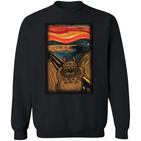 Totoro Poster - Totoro cover The Scream Sweatshirt-Totoro Poster