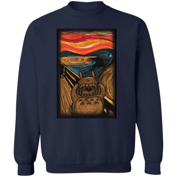 Totoro Poster - Totoro cover The Scream Sweatshirt-Totoro Poster