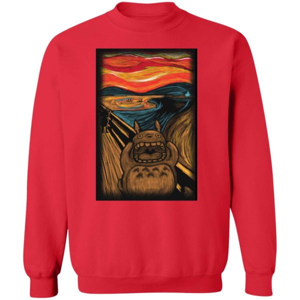 Totoro Poster - Totoro cover The Scream Sweatshirt-Totoro Poster