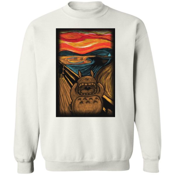 Totoro Poster - Totoro cover The Scream Sweatshirt-Totoro Poster