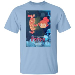 Where To Watch Ponyo - Ponyo Poster – Spanish Version T Shirt-Where To Watch Ponyo