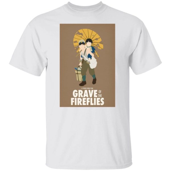 Studio Ghibli Grave Of The Fireflies - Grave of The Fireflies Simply Poster T Shirt-Studio Ghibli Grave Of The Fireflies