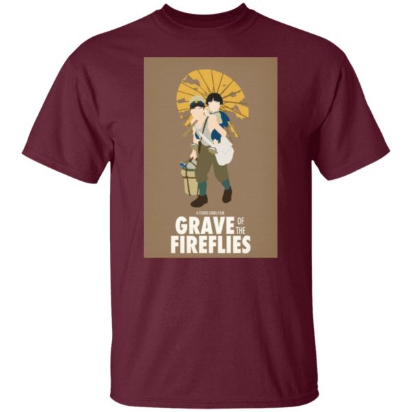 Studio Ghibli Grave Of The Fireflies - Grave of The Fireflies Simply Poster T Shirt-Studio Ghibli Grave Of The Fireflies