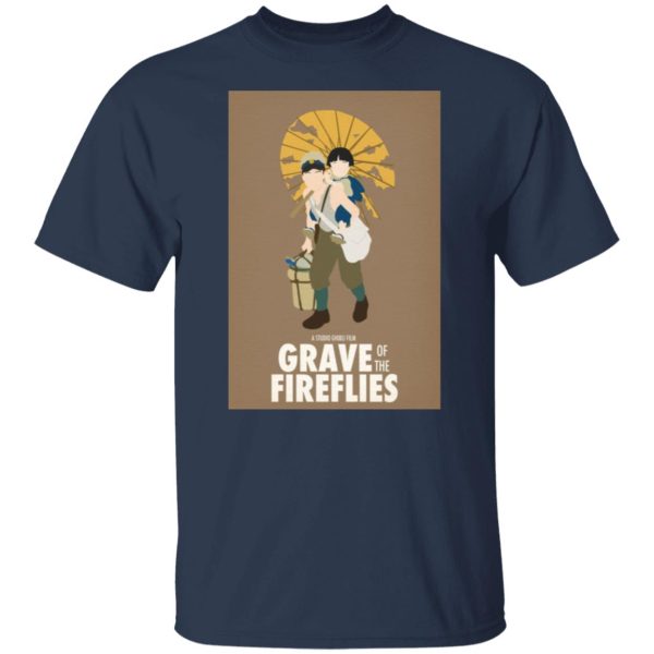 Studio Ghibli Grave Of The Fireflies - Grave of The Fireflies Simply Poster T Shirt-Studio Ghibli Grave Of The Fireflies