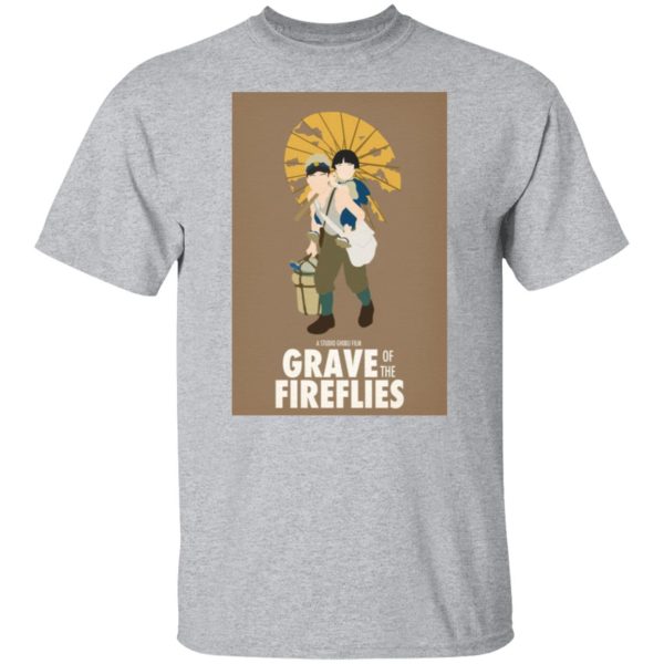 Studio Ghibli Grave Of The Fireflies - Grave of The Fireflies Simply Poster T Shirt-Studio Ghibli Grave Of The Fireflies