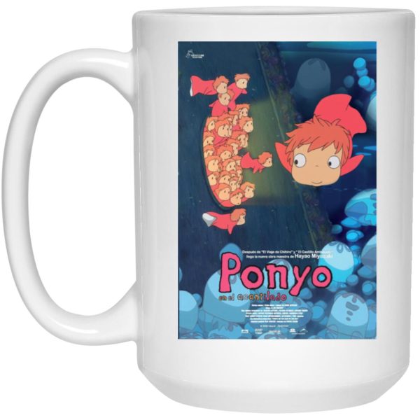 Sosuke Ponyo - Ponyo Poster – Spanish Version Mug-Sosuke Ponyo