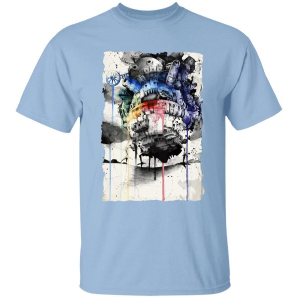 Howl's Moving Castle Tattoo - Howl’s Moving Castle Impressionism T Shirt for Kid-Howl's Moving Castle Tattoo