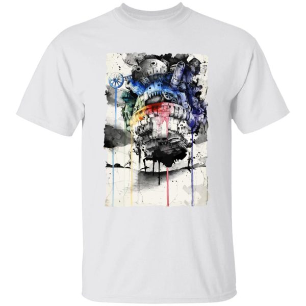 Howl's Moving Castle Tattoo - Howl’s Moving Castle Impressionism T Shirt for Kid-Howl's Moving Castle Tattoo