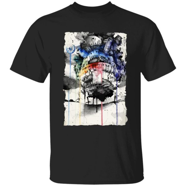 Howl's Moving Castle Tattoo - Howl’s Moving Castle Impressionism T Shirt for Kid-Howl's Moving Castle Tattoo