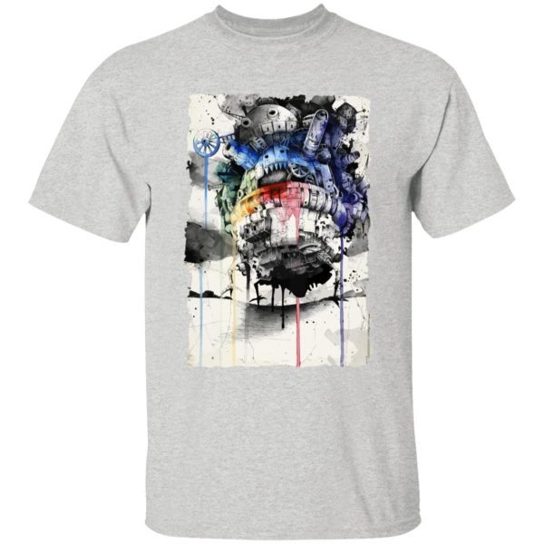 Howl's Moving Castle Tattoo - Howl’s Moving Castle Impressionism T Shirt for Kid-Howl's Moving Castle Tattoo