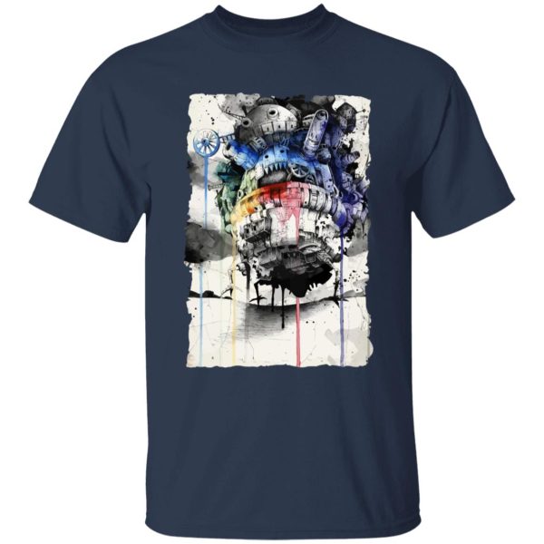 Howl's Moving Castle Tattoo - Howl’s Moving Castle Impressionism T Shirt for Kid-Howl's Moving Castle Tattoo