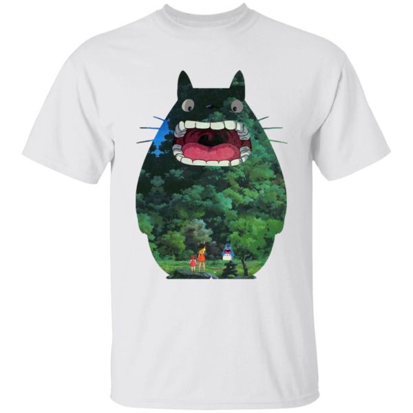 Totoro Anime - Totoro Jungle Color Cutout T Shirt for Kid-Totoro Anime