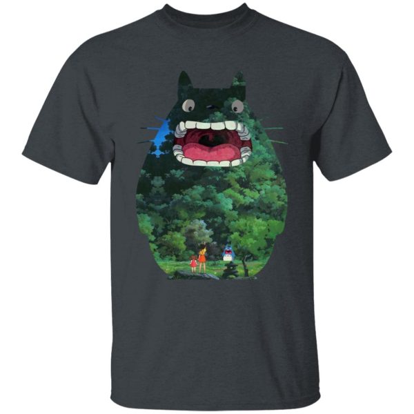 Totoro Anime - Totoro Jungle Color Cutout T Shirt for Kid-Totoro Anime