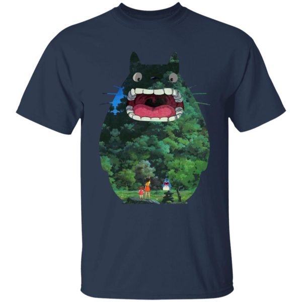 Totoro Anime - Totoro Jungle Color Cutout T Shirt for Kid-Totoro Anime