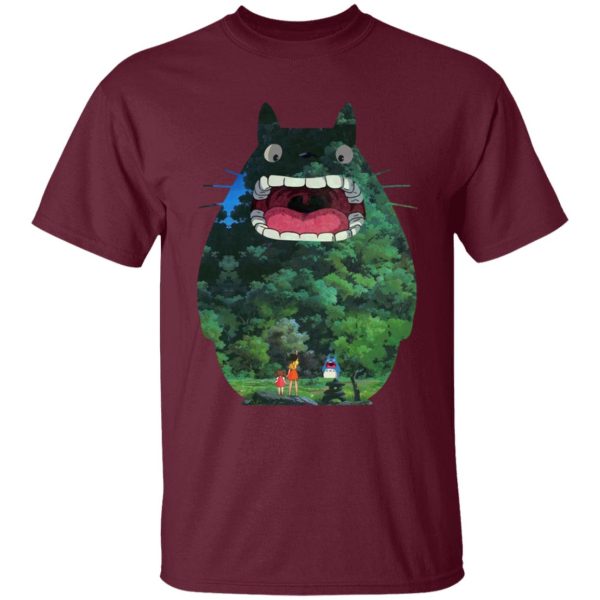 Totoro Anime - Totoro Jungle Color Cutout T Shirt for Kid-Totoro Anime