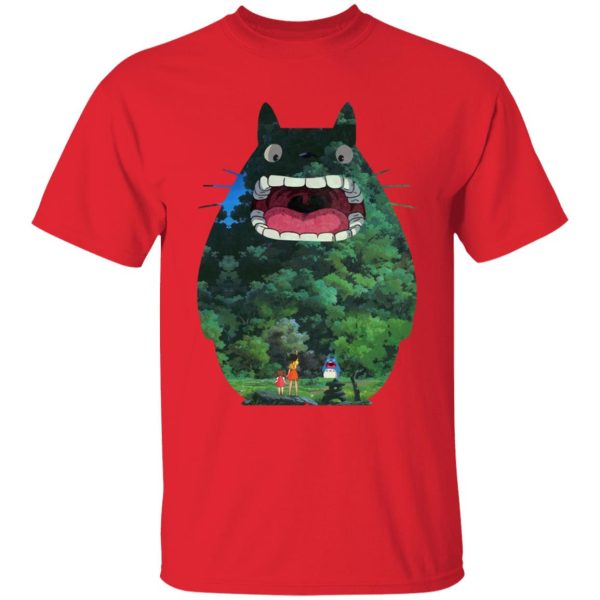 Totoro Anime - Totoro Jungle Color Cutout T Shirt for Kid-Totoro Anime