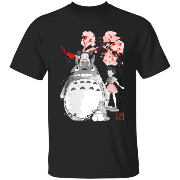 Totoro Meaning - Totoro and the Girls by Sakura T Shirt for Kid-Totoro Meaning