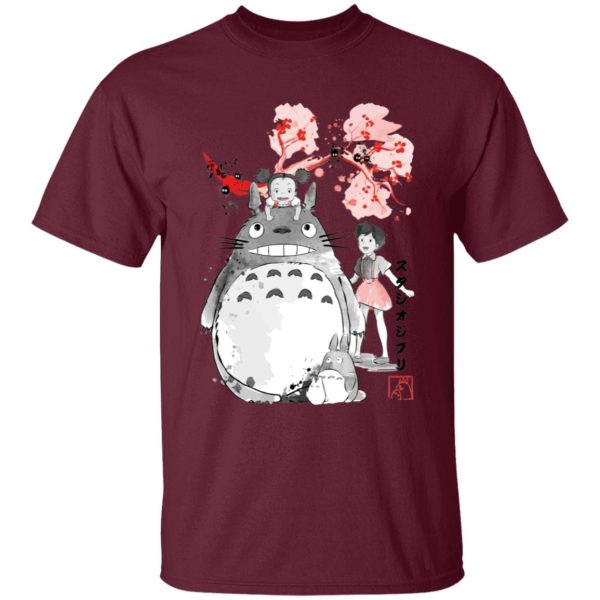 Totoro Meaning - Totoro and the Girls by Sakura T Shirt for Kid-Totoro Meaning