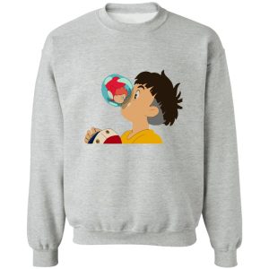 Studio Ghibli Icons Ponyo - Ponyo The Kiss Sweatshirt-Apparel, ponyo, Studio Ghibli Icons Ponyo, Sweatshirt