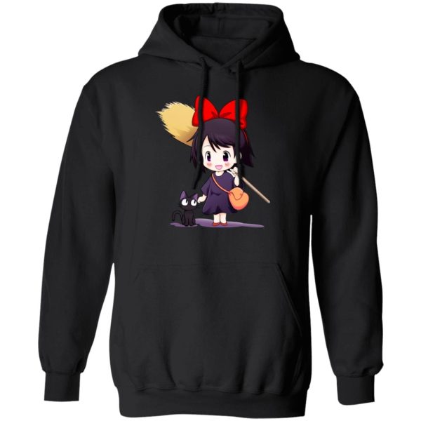 Movie Kiki's Delivery Service - Kiki’s Delivery Service Chibi Hoodie-Apparel, Hoodie, Kiki's Delivery Service, Movie Kiki's Delivery Service