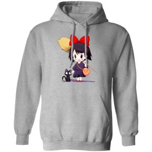 Movie Kiki's Delivery Service - Kiki’s Delivery Service Chibi Hoodie-Apparel, Hoodie, Kiki's Delivery Service, Movie Kiki's Delivery Service