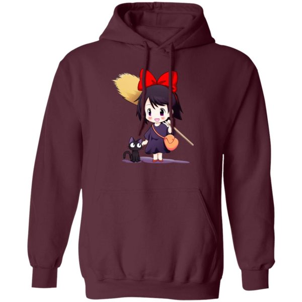 Movie Kiki's Delivery Service - Kiki’s Delivery Service Chibi Hoodie-Apparel, Hoodie, Kiki's Delivery Service, Movie Kiki's Delivery Service