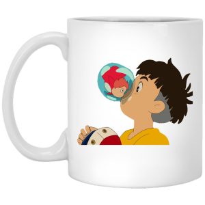 Ponyo Father - Ponyo The Kiss Mug-House Decor, Mug, ponyo, Ponyo Father