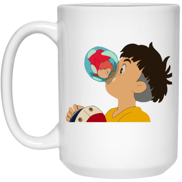 Ponyo Father - Ponyo The Kiss Mug-House Decor, Mug, ponyo, Ponyo Father