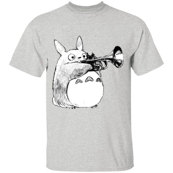 Totoro Umbrella - Totoro and the trumpet T Shirt for Kid-Totoro Umbrella