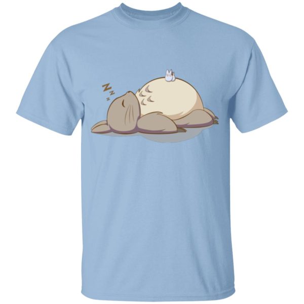 Totoro Soot Sprites - Sleeping Totoro T Shirt for Kid-Totoro Soot Sprites