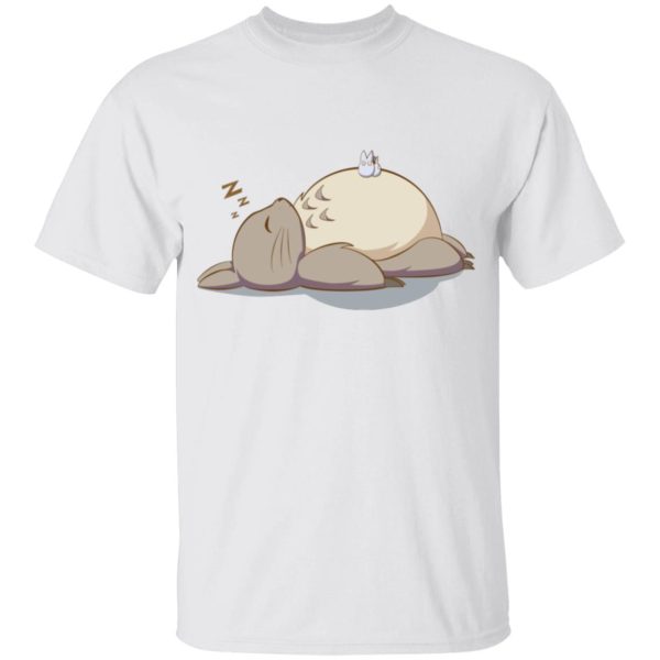 Totoro Soot Sprites - Sleeping Totoro T Shirt for Kid-Totoro Soot Sprites