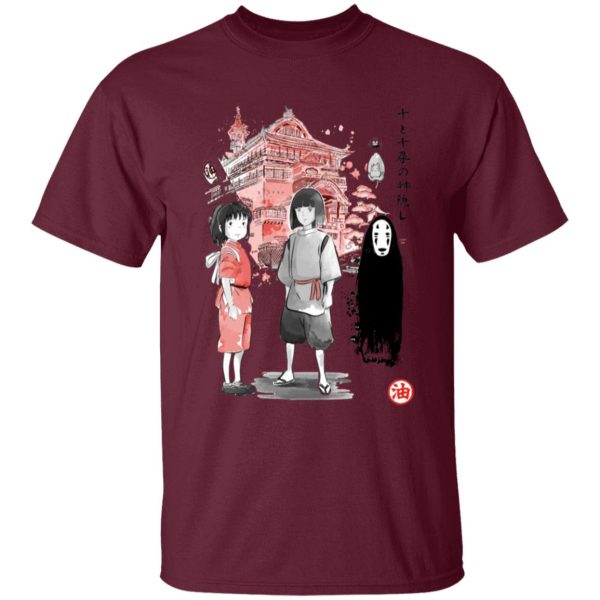 Spirited Away Dust Sprites - Spirited Away – Sen and Friends by the Bathhouse T Shirt for Kid-Spirited Away Dust Sprites