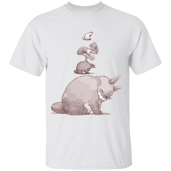 Totoro Soot Gremlins - Totoro – Jump over the cow playing T Shirt for Kid-Totoro Soot Gremlins